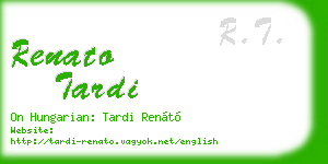 renato tardi business card